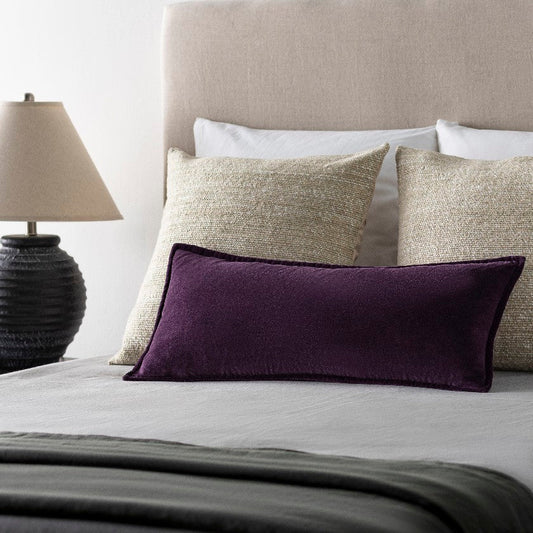 Merelbeke Dark Purple Pillow Cover