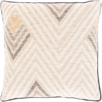 Leerbroek Beige Pillow Cover