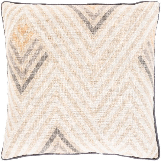 Leerbroek Beige Pillow Cover