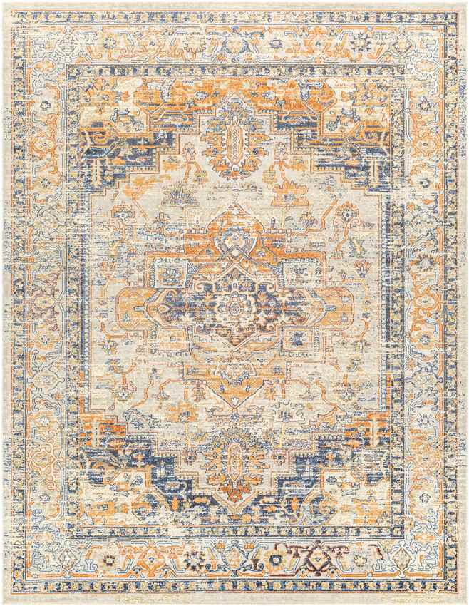 Westeneng Traditional Burnt Orange Area Rug