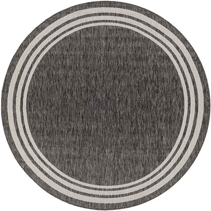 Wezep Traditional Dark Gray Area Rug