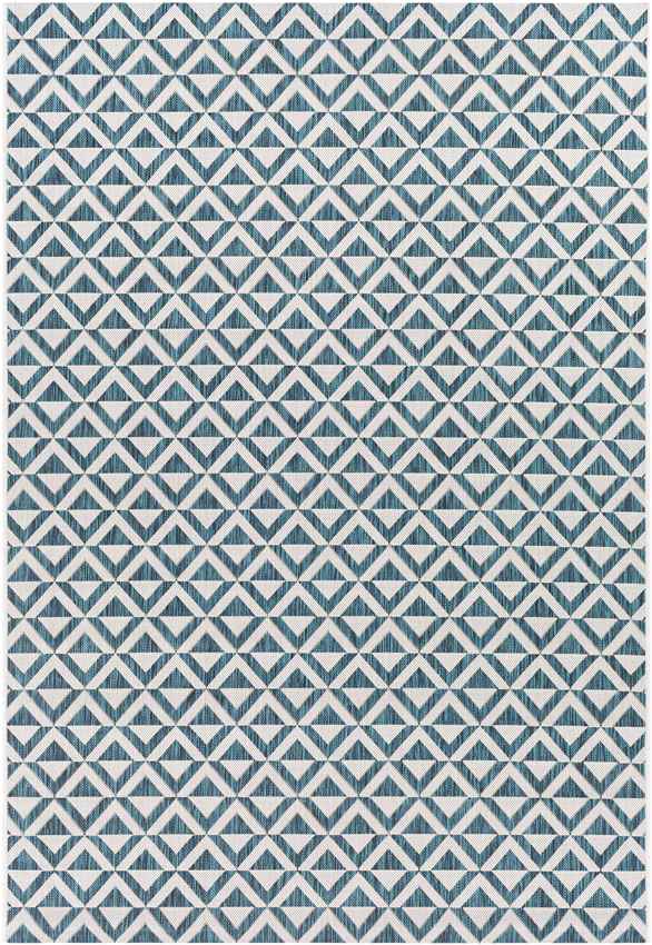 Akkrum Traditional White/Blue Area Rug