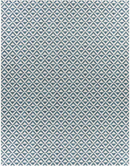 Akkrum Traditional White/Blue Area Rug