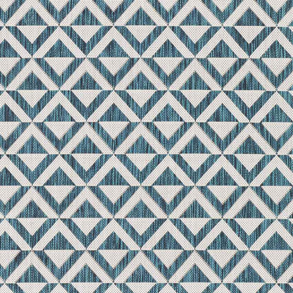 Akkrum Traditional White/Blue Area Rug