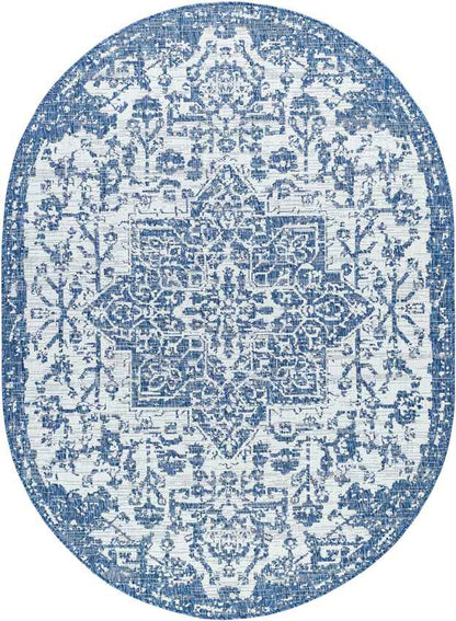Appelscha Traditional Denim Area Rug