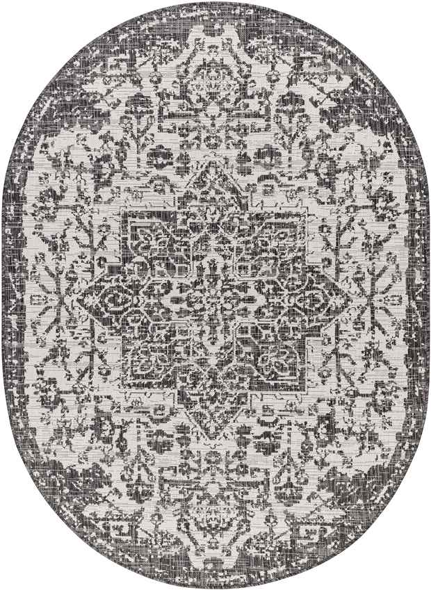 Appelscha Traditional Black Area Rug