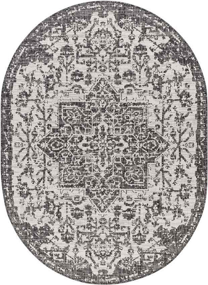 Appelscha Traditional Black Area Rug