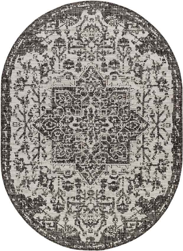 Appelscha Traditional Black Area Rug