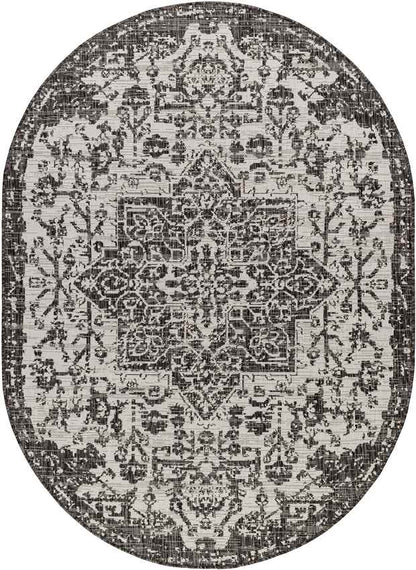 Appelscha Traditional Black Area Rug