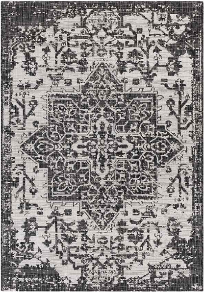 Appelscha Traditional Black Area Rug