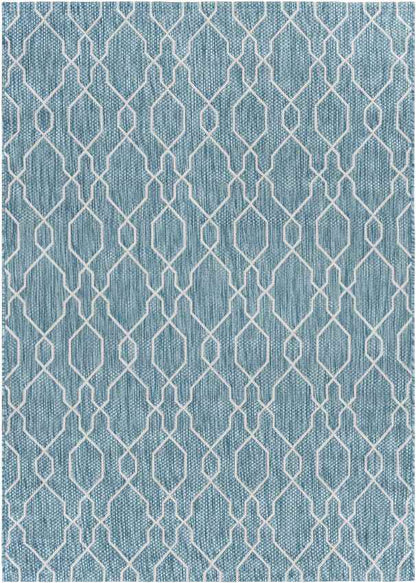 Valentijn Traditional Sky Blue Area Rug