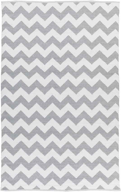 Tolkamer Modern Gray/White Area Rug