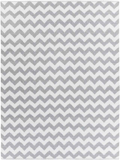 Tolkamer Modern Gray/White Area Rug
