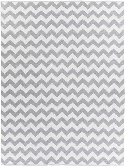 Tolkamer Modern Gray/White Area Rug