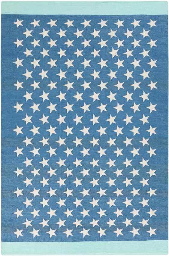 Tonden Modern Bright Blue Area Rug