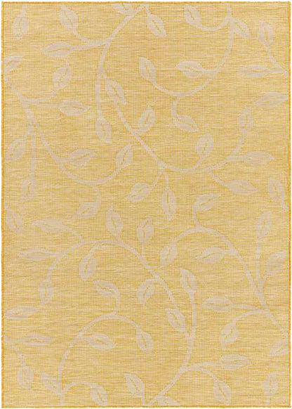 Broekhorn Traditional Bright Yellow Area Rug
