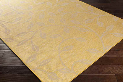 Broekhorn Traditional Bright Yellow Area Rug