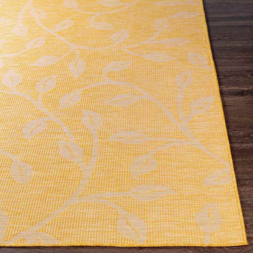 Broekhorn Traditional Bright Yellow Area Rug
