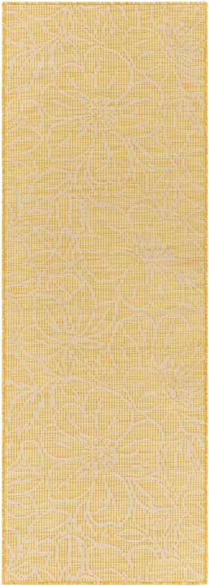 Broekoord Traditional Bright Yellow Area Rug