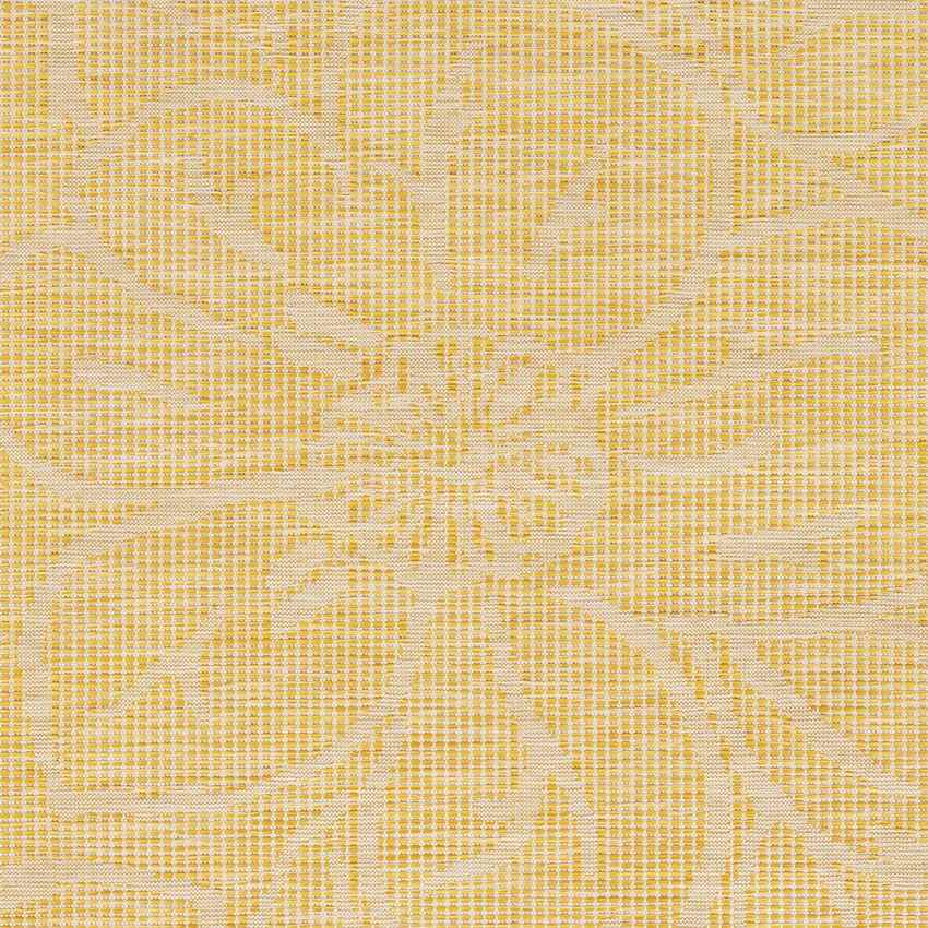 Broekoord Traditional Bright Yellow Area Rug