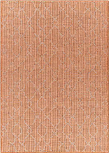 Buiksloot Traditional Bright Orange Area Rug