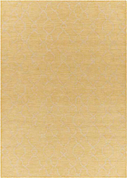 Buiksloot Traditional Bright Yellow Area Rug