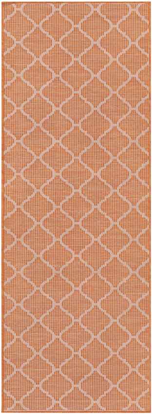 Bussum Traditional Bright Orange Area Rug