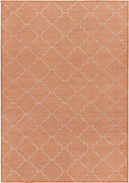 Bussum Traditional Bright Orange Area Rug