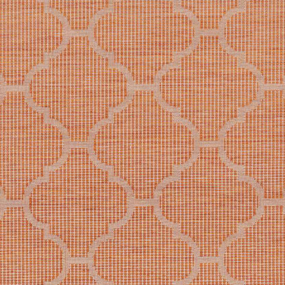 Bussum Traditional Bright Orange Area Rug