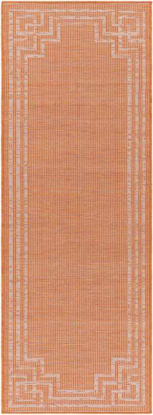 Calslagen Traditional Bright Orange Area Rug