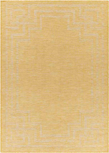 Calslagen Traditional Yellow Area Rug