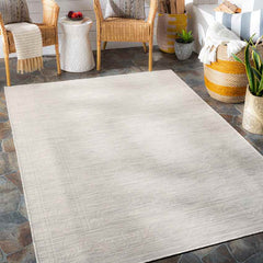 Castricum Traditional White Area Rug