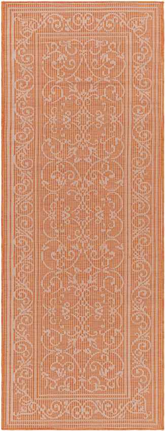 Castricum Traditional Orange Area Rug