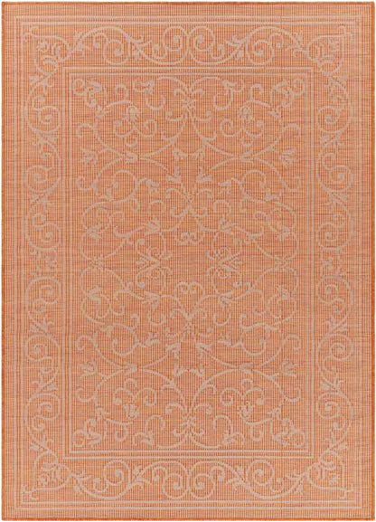 Castricum Traditional Orange Area Rug