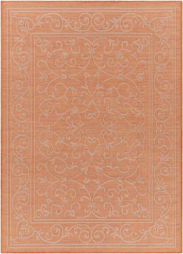 Castricum Traditional Orange Area Rug