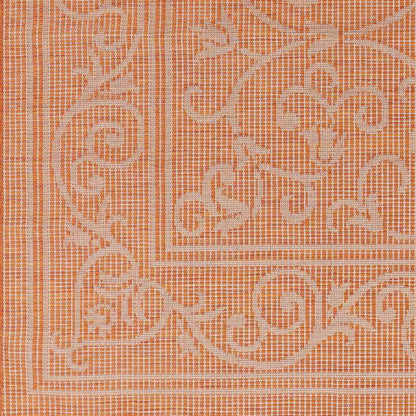 Castricum Traditional Orange Area Rug