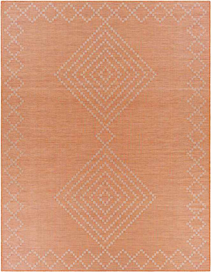 Craailo Global Bright Orange Area Rug