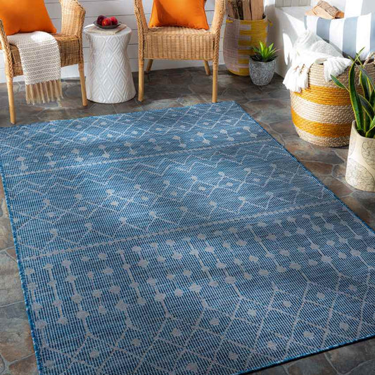 Cruquius Global Navy Area Rug