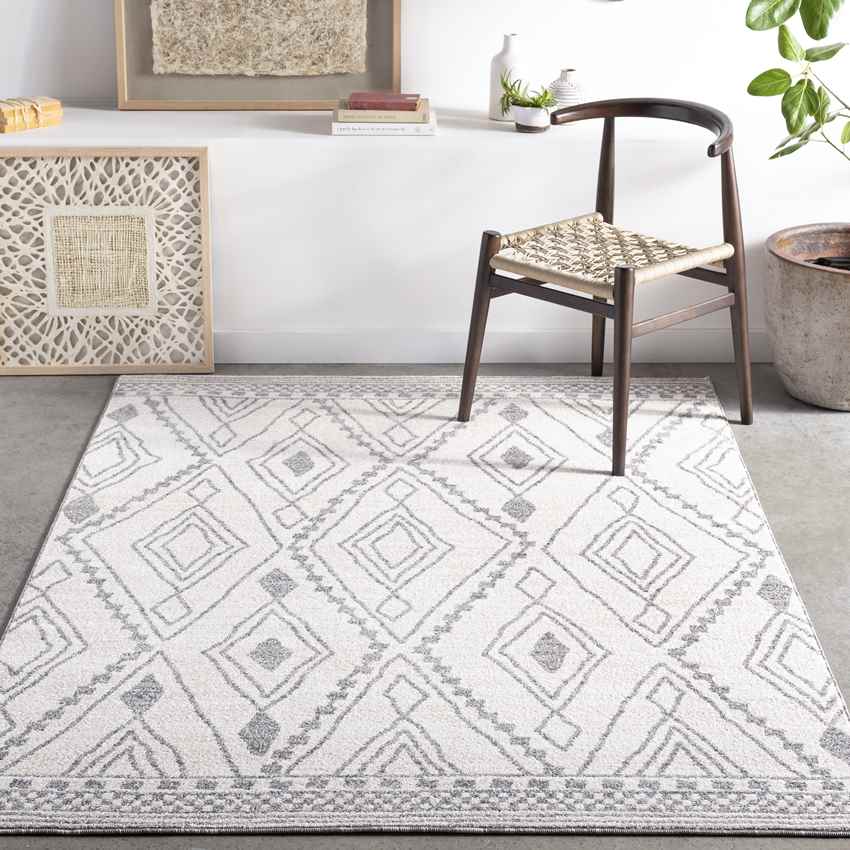 Wals Global Light Gray Area Rug