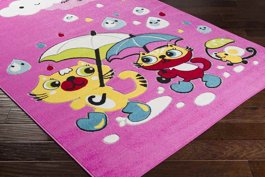 Redichem Modern Bright Pink Area Rug
