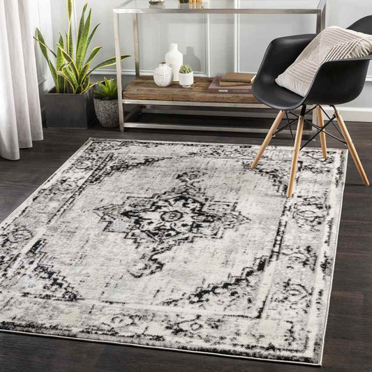 Neede Modern Black Area Rug