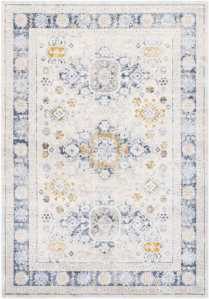 Looveer Traditional Light Gray Area Rug