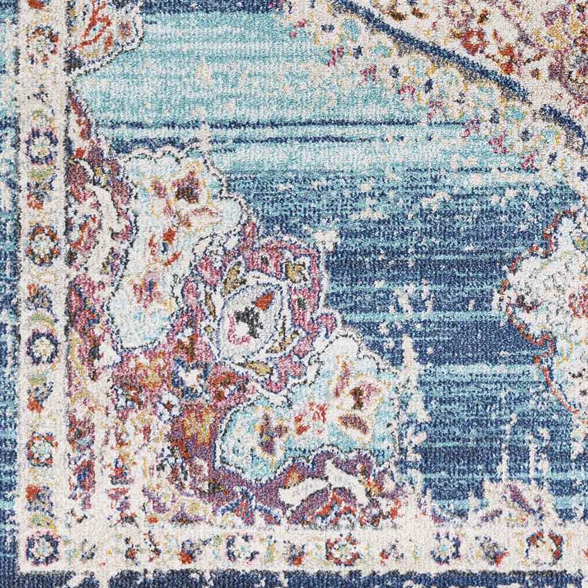 Kreel Traditional Navy Area Rug