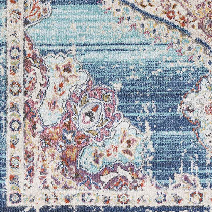 Kreel Traditional Navy Area Rug