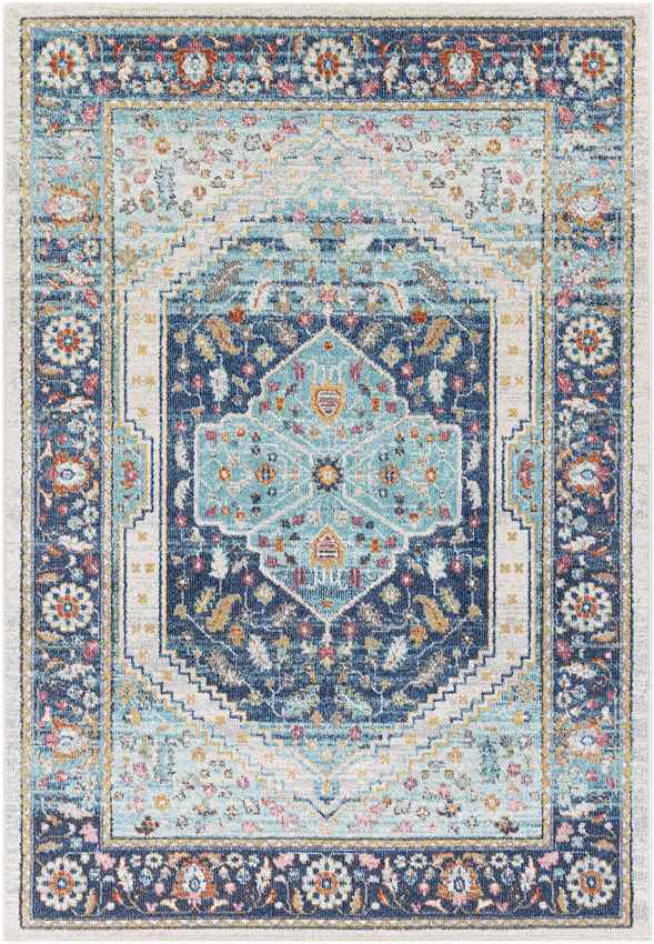 Lagewald Traditional Navy Area Rug
