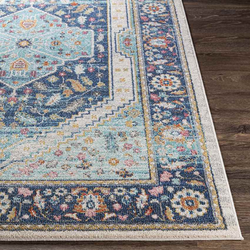 Lagewald Traditional Navy Area Rug