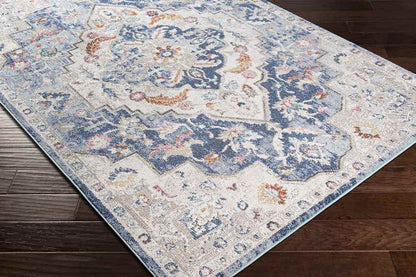 Gooi Traditional Navy Area Rug
