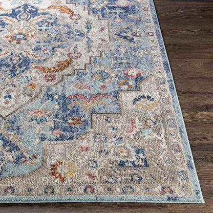 Gooi Traditional Navy Area Rug