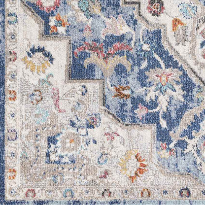 Gooi Traditional Navy Area Rug