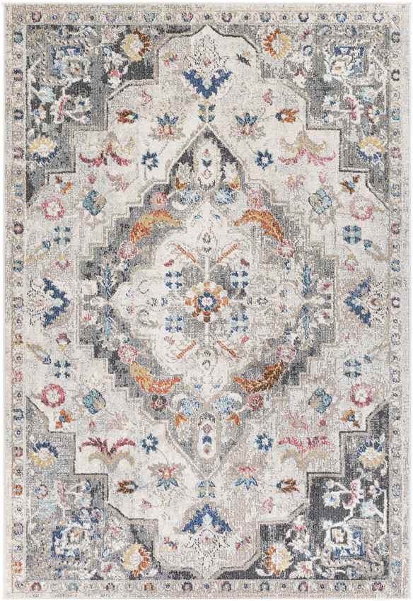 Gooi Traditional Medium Gray Area Rug